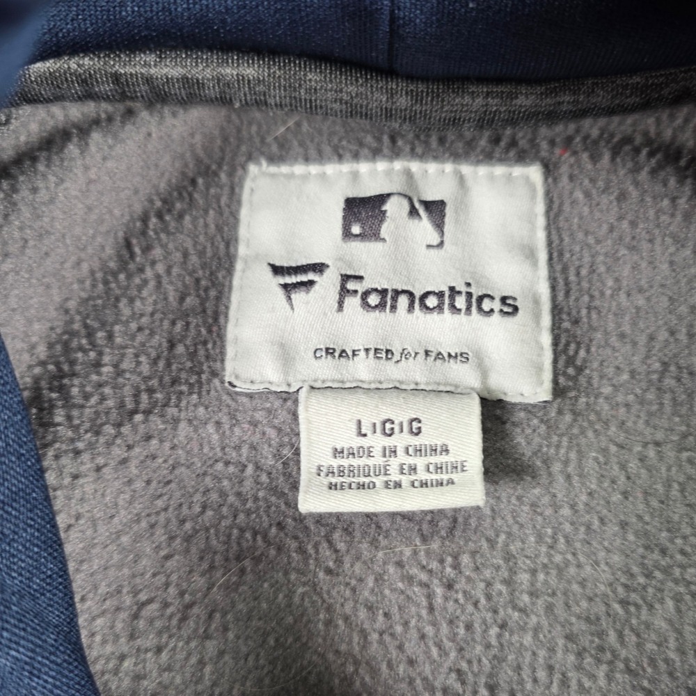 Fanatics Mens Large New York Yankees Baseball Hoodie Gray Heather Fleece Lined - Picture 2 of 7